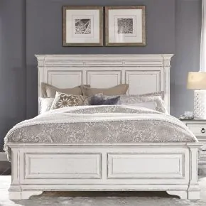 Liberty Furniture 520-BR-QPB Liberty Furniture 520-BR-QPB Abbey Park - Queen Panel Bed - Antique White