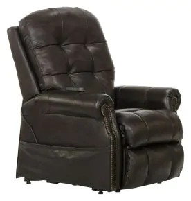 Jackson Furniture Industries 4891-1283/09-3083/09 Madison - Power Lift Lay Flat Recliner With Heat & Massage (Italian Leather) - Chocolate