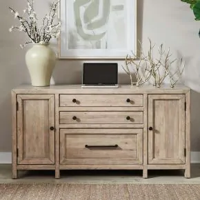 Liberty Furniture 780-HO121 Proximity Place - Credenza - Barley Buff