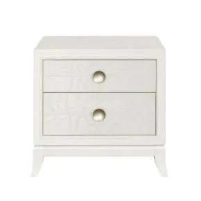 Samuel Lawrence Furniture S910-050 Melrose - 2-Drawer Nightstand in a White Finish - White