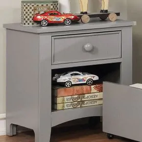 Furniture of America CM7905GY-N Caren - Nightstand - Gray