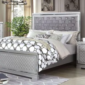 Furniture of America CM7518CK-BED Belleterre - California King Bed - Silver