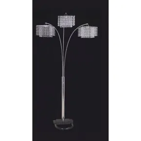 Furniture of America L76932 Tina - Arch Lamp - Hanging Crystal
