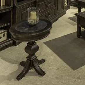 Liberty Furniture 297-OT1021 Paradise Valley - Round Chairside Table - Saddle Brown