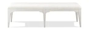 Riverside Furniture 59359 Myra - Upholstered Dining Bench - Paperwhite
