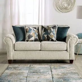 Furniture of America SM7749-LV Delgada - Loveseat - Beige