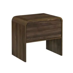 New Classic T3518W-20 New Classic T3518W-20 Mara - One Drawer End Table / Bedside Table - Walnut