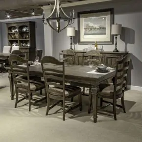 Liberty Furniture 297-DR-7RLS Liberty Furniture 297-DR-7RLS Paradise Valley - 7 Piece Rectangular Table Set - Dark Brown