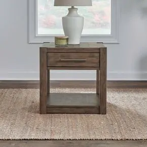 Liberty Furniture 449-OT1020 Broadmore - Drawer End Table - Cobblestone Brown