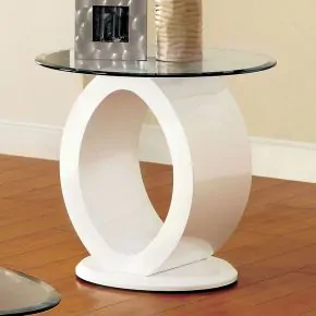 Furniture of America CM4825WH-E Lodia - End Table - White