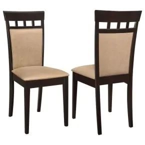 CoasterEveryday 100773 Gabriel - Closed Back Side Chairs (Set of 2) - Cappuccino
