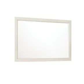 Samuel Lawrence Furniture S916-030 Madison - Beveled Dresser Mirror in a Grey-White Wash Finish - Natural