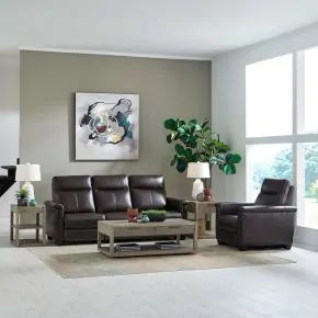 Liberty Furniture 6002CA-UPH-SOREC Liberty Furniture 6002CA-UPH-SOREC Crawford - Sofa & Recliner - Finch Cacao