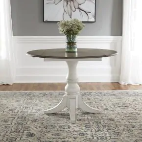 Liberty Furniture 244-T4444 Magnolia Manor - Drop Leaf Table - Antique White