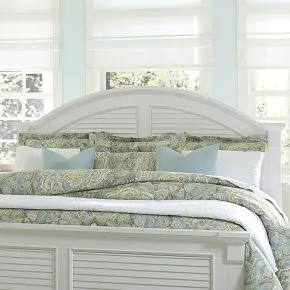 Liberty Furniture 607-BR13 Summer House - Queen Panel Headboard - Oyster White