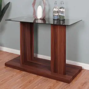 Furniture of America CM4567A-S Mannedorf - Sofa Table - Black / Dark Walnut
