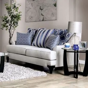 Furniture of America SM2207-LV Sisseton - Loveseat - Light Gray