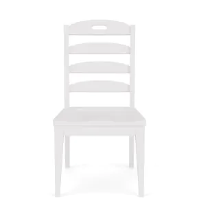 Riverside Furniture 37258 Cora - Ladderback Side Chair (Set of 2) - Cloud