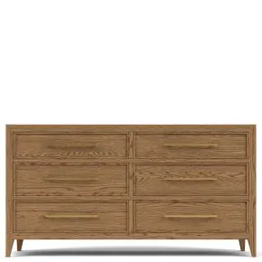 Riverside Furniture 51860 Halbrooke - Six Drawer Dresser - Light Brown