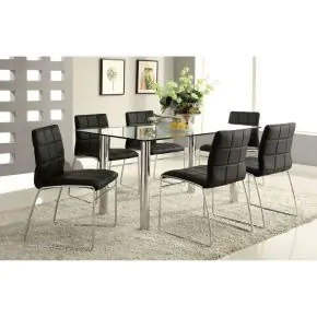 Furniture of America CM8319T-TABLE Kona - Dining Table - Pearl Silver