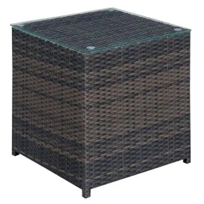 Furniture of America CM-OS2136-G Ilona - End Table - Brown / Beige