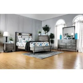 Furniture of America CM7556CK-BED Daphne - California King Bed - Gray