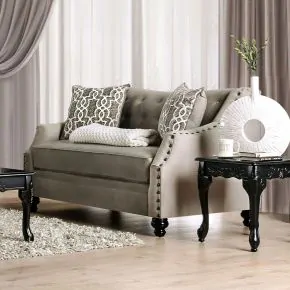 Furniture of America SM2668-LV Ezrin - Loveseat - Light Brown
