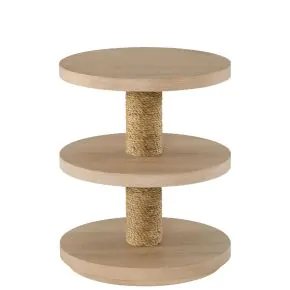 Riverside Furniture 30712 Rosalie - Woven Round Chairside Table - Light Brown