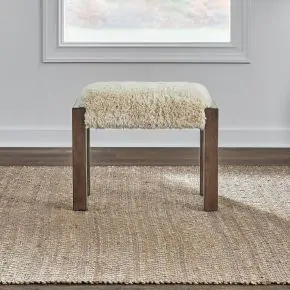 Liberty Furniture 449-OT9001 Broadmore - Upholstered Console Stool - Cobblestone Brown