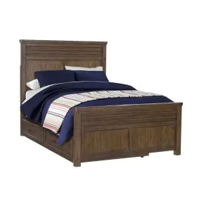 Samuel Lawrence Furniture S918-YBR-K11 Cambridge - Full Panel Bed with Trundle - Brown