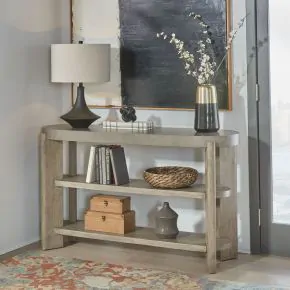 Liberty Furniture 674-OT1030 Liberty Furniture 674-OT1030 Affinity - Sofa Table - Dusty Taupe / Concrete Tops