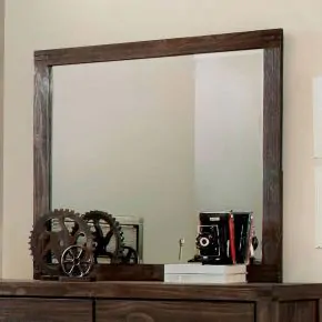 Furniture of America CM7382M Rexburg - Mirror - Wire - Brushed Rustic Brown
