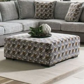 Furniture of America SM5184-OT Alannah - Ottoman - Light Gray