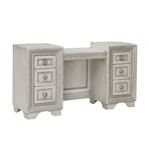 Pulaski Furniture P269134S Camila - 7 Drawer Vanity - Creamy White