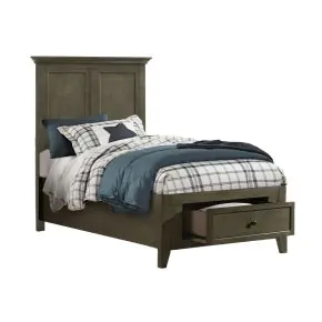 Intercon SM-BR-4325TS-GRY-C Intercon SM-BR-4325TS-GRY-C San Mateo Youth - Twin Storage Bed - Gray