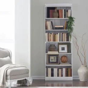 Liberty Furniture 244-HO3084 Liberty Furniture 244-HO3084 Magnolia Manor - 84" Bookcase - Antique White