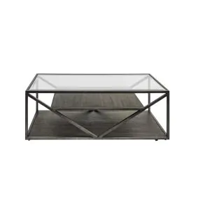 Liberty Furniture 37-OT1010 Liberty Furniture 37-OT1010 Arista - Rectangular Cocktail Table - Cobblestone Brown / Gray Dusty