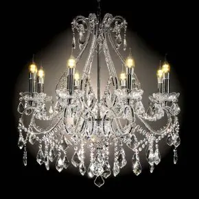 Furniture of America L9802H Jen - Ceiling Lamp - Clear