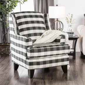 Furniture of America SM8171-CH-ST Patricia - Chair - Pattern Squares