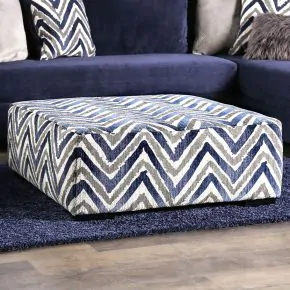 Furniture of America SM5151-OT Griswold - Ottoman - Zigzag Multi