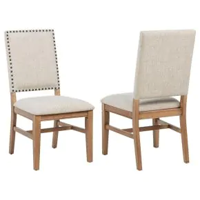 Coaster Fine Furniture 108542 Middleton - Upholstered Dining Side Chair Beige (Set of 2) - Natural