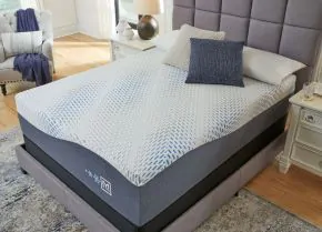Sierra Sleep® by Ashley M50531/M98X32 Millennium - 2 Pc. - Luxury Gel Queen Mattress, Foundation - White