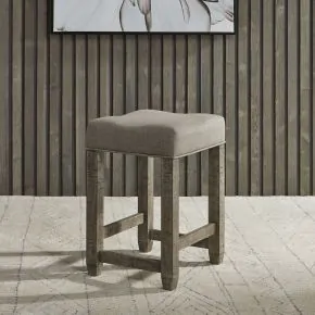 Liberty Furniture 172-OT9001 Parkland Falls - Upholstered Console Stool - Weathered Taupe