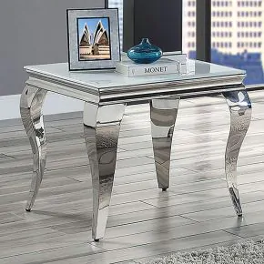 Furniture of America CM4903WH-E-TABLE Wetzikon - End Table - White