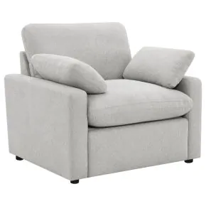 Coaster Fine Furniture 609563P Collins - Upholstered Power Recliner Chair - Gray