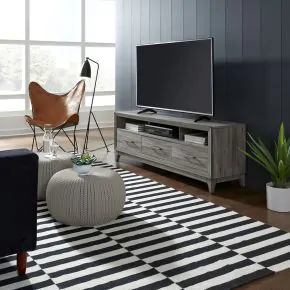 Liberty Furniture 581-TV62 Mercury - 62" TV Console - Driftwood Gray