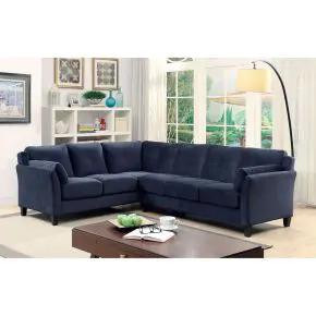 Furniture of America CM6368NV-SECTIONAL Peever - Sectional - Navy