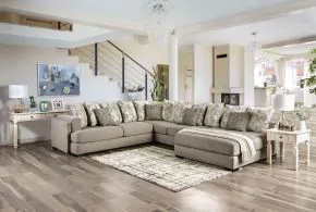 Furniture of America SM5182-SECT Angelia - Sectional - Light Gray