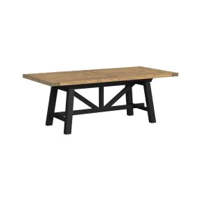 Intercon HD-TA-40104-RWR-C Hendricks - Trestle Table - Rustic Wheat / Raven
