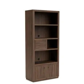 Riverside Furniture 83037 Brooks - Bookcase - Nouveau Walnut